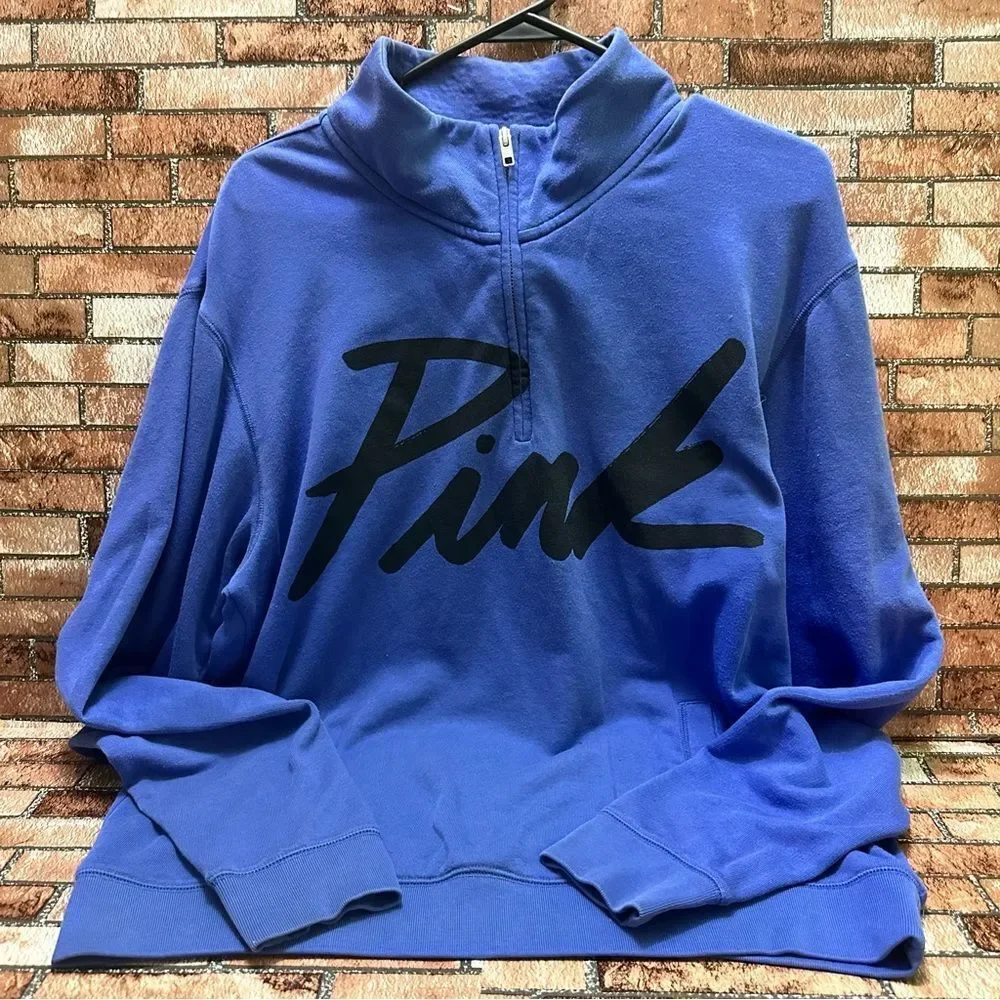 PINK by Victorias Secret Sweatshirt 1/4 zip size M
